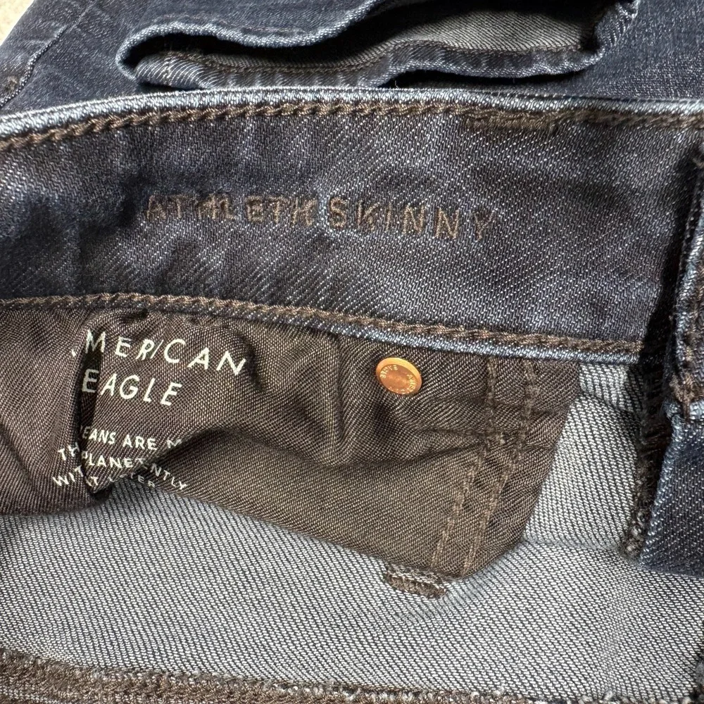 American Eagle Flex Athletic Skinny Jeans Dark Wash Denim Men's Size 34x30